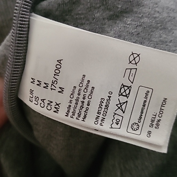 Alexander Wang x H&M Grey Scuba Biker Hoodie Zip Jacket RARE - Picture 7 of 8